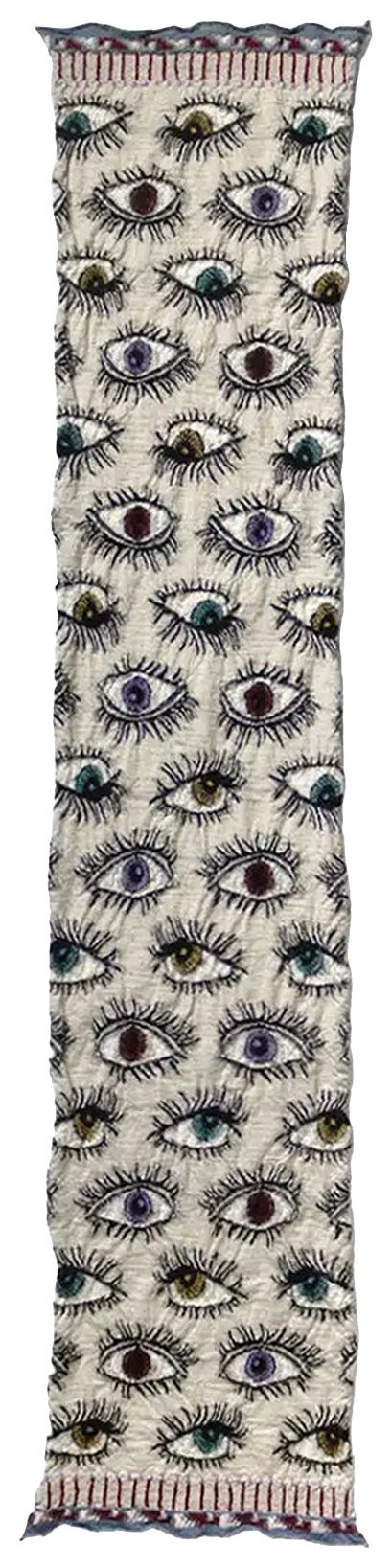 Kapital Fulling Wool Happy Scarf Ecru