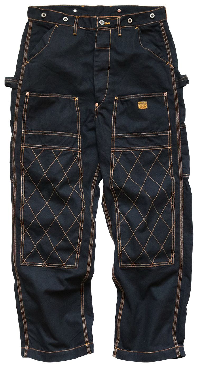 Kapital Light Canvas Lumber Pants Black
