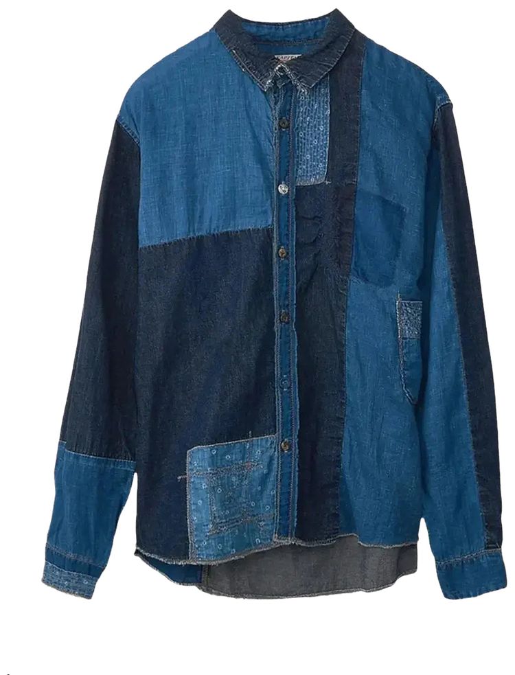 Kapital Cotton x Linen IDG Katmandu Shirt Indigo