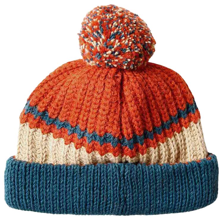 Kapital 3G Wool Cable Knit Cap Orange