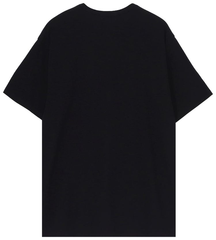 Yohji Yamamoto Printed Short Sleeve T Shirt Black