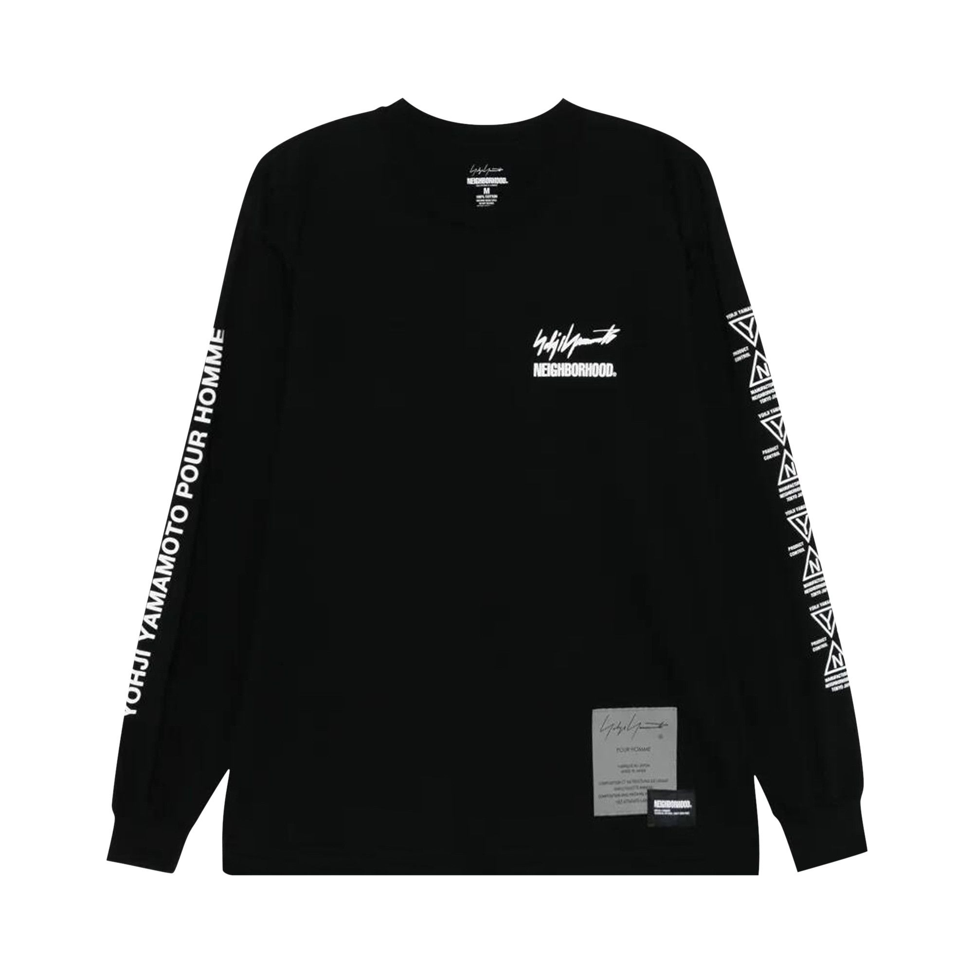 Buy Yohji Yamamoto × Neighborhood Long-Sleeve T-Shirt 'Black