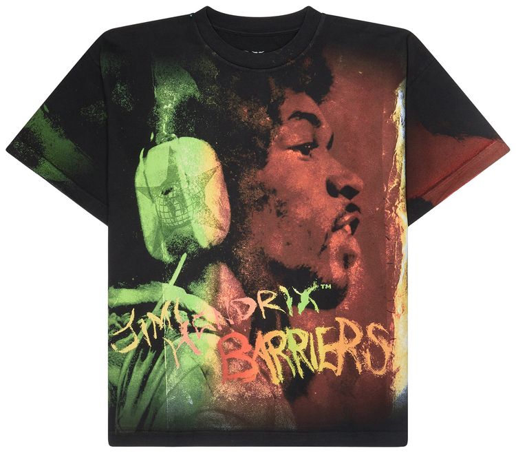 Barriers Alchemy Jimi Hendrix T Shirt Black