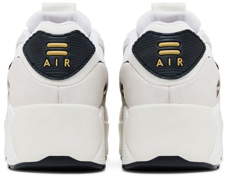 Nike Wmns Air Max 90 LV8 White Metallic Gold Black