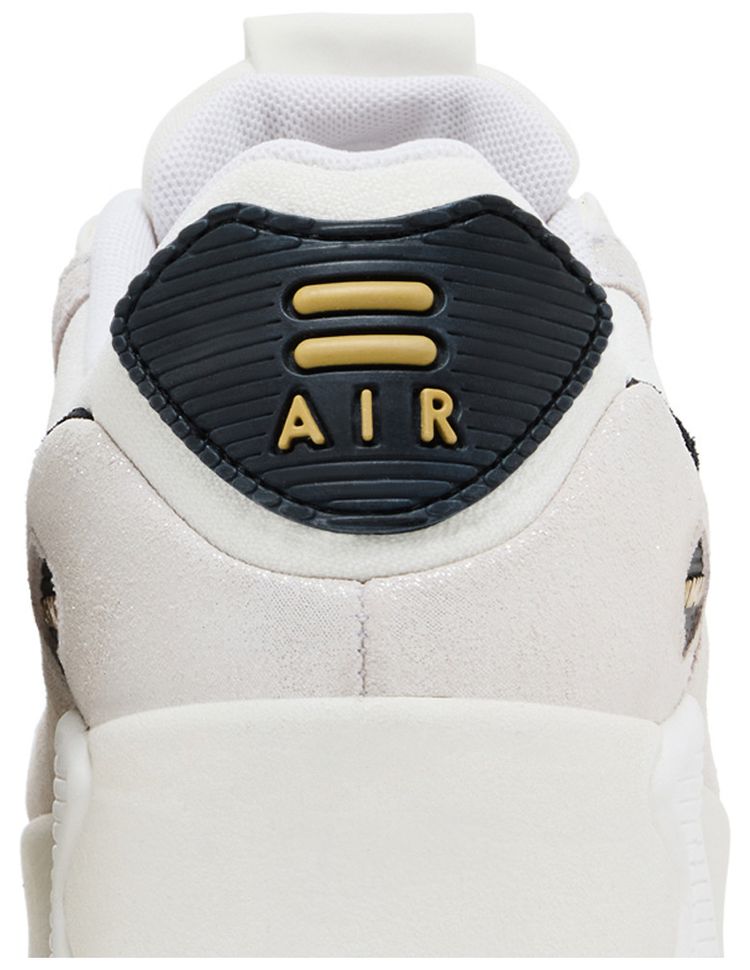 Nike Wmns Air Max 90 LV8 White Metallic Gold Black