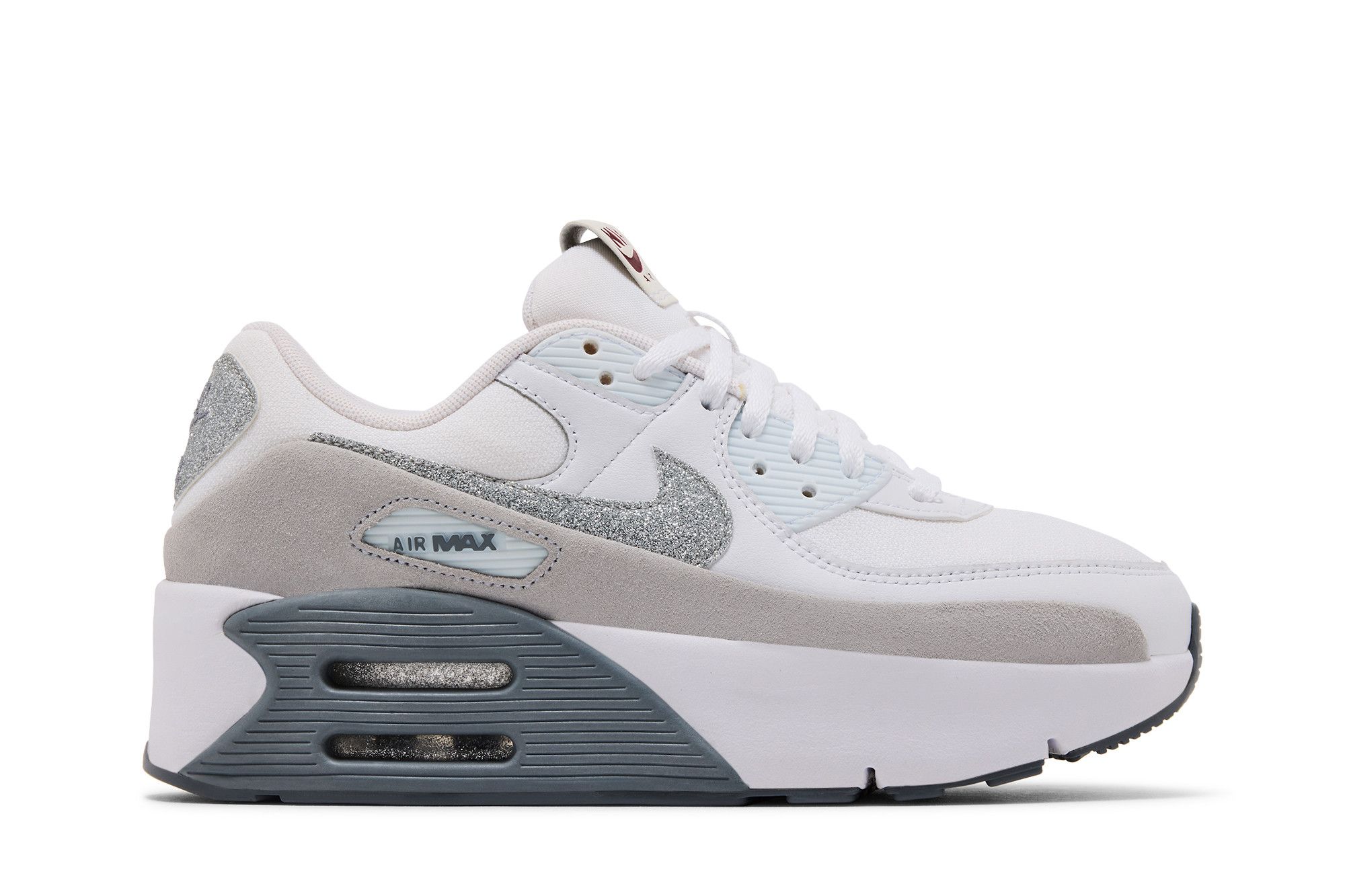 Buy Nike Wmns Air Max 90 LV8 'Glitter Swoosh' - HQ3456 191 | GOAT