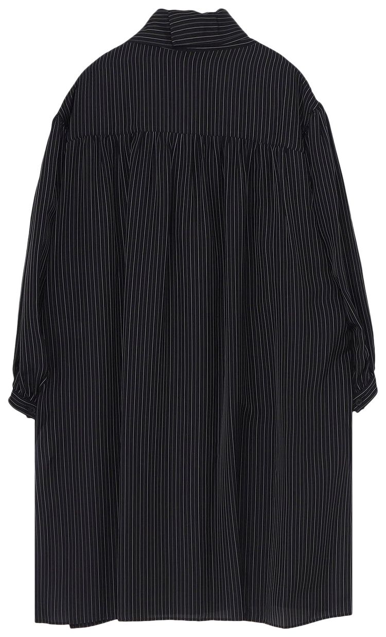 Yohji Yamamoto Pour Homme Message Scarf Blouse Black