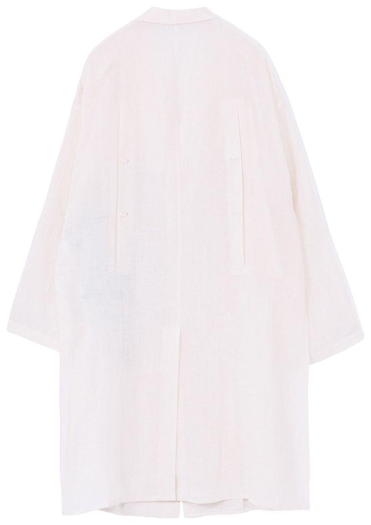 Yohji Yamamoto Pour Homme Sakana Long Jacket White