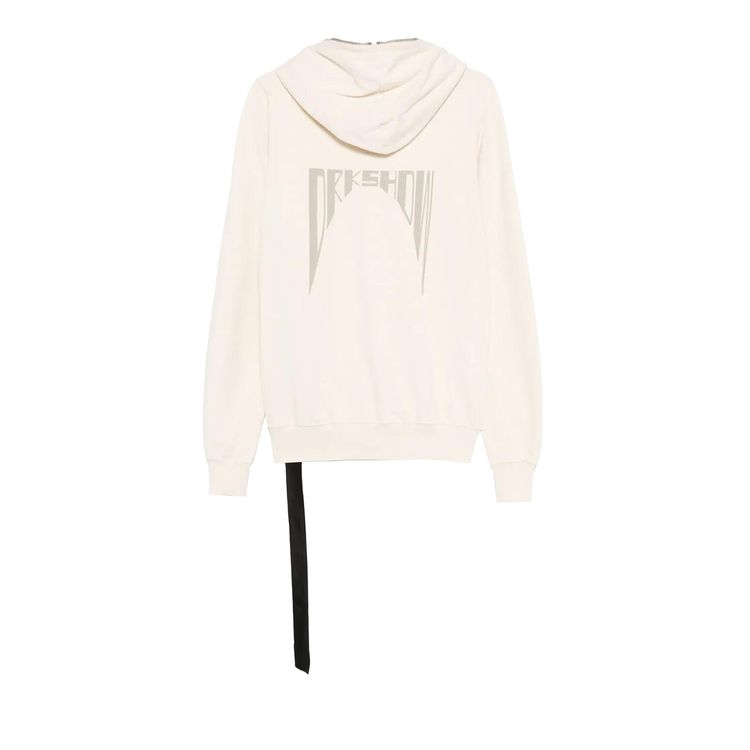 Rick Owens DRKSHDW Felpa Gimp Hoodie Milk Wash