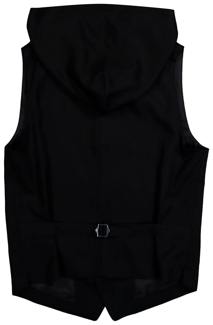Yohji Yamamoto Pour Homme Hooded Vest Black