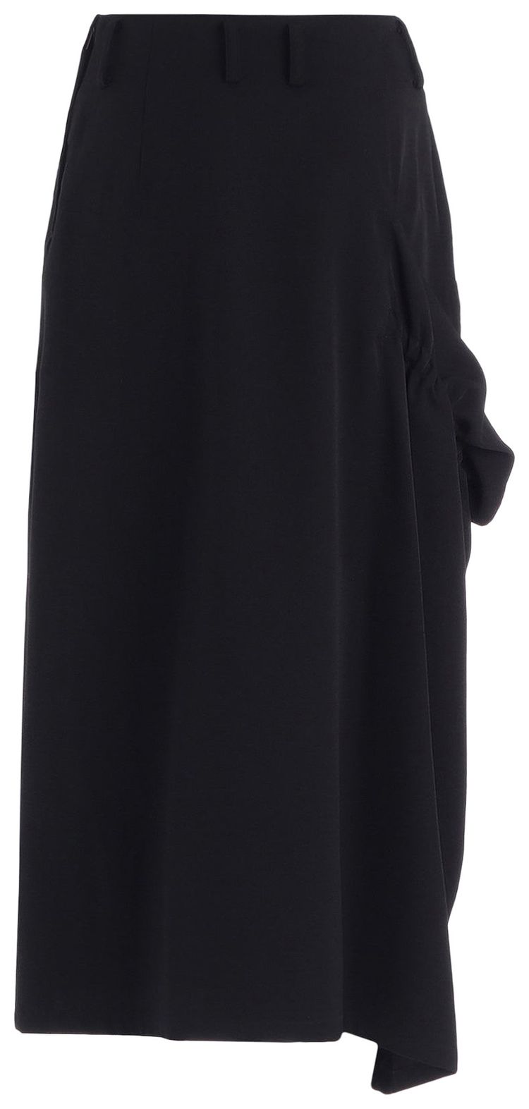 Ys On Right Side Gather Skirt Black