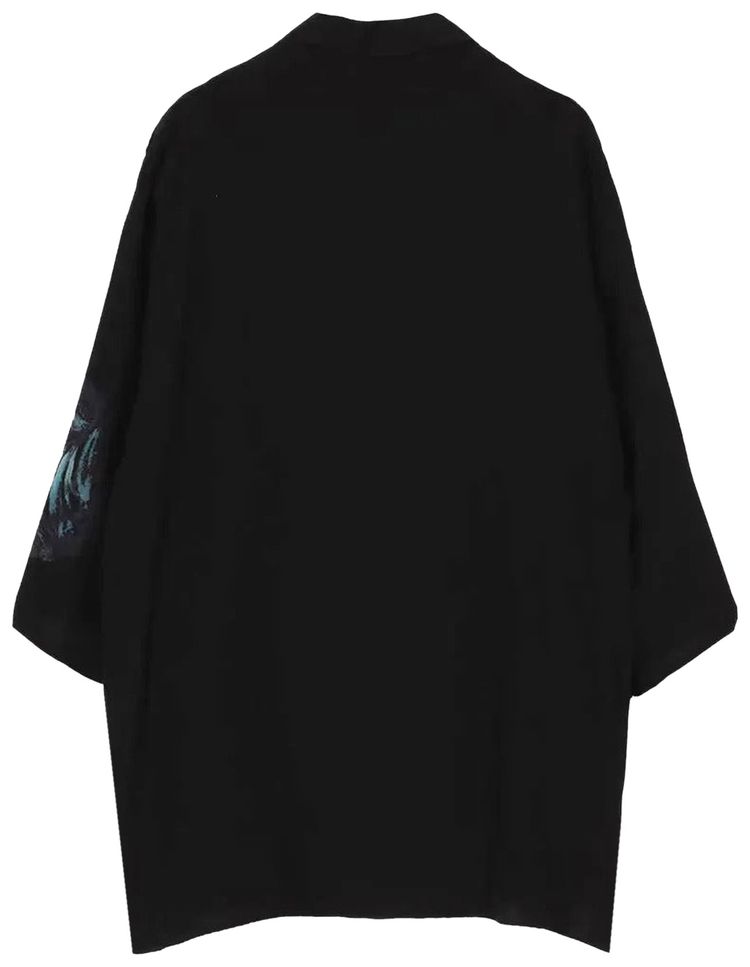 Yohji Yamamoto Pour Homme Shoulder Opened Creature Coat Black