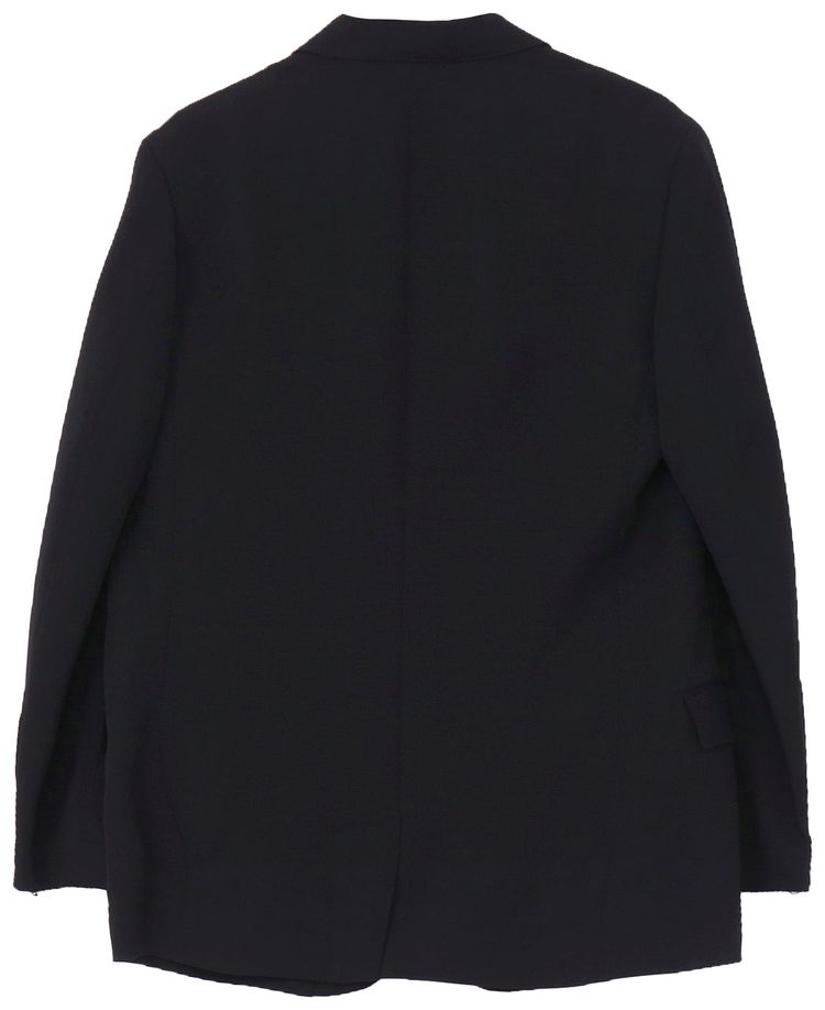 Yohji Yamamoto Pour Homme Double Left Lapel Jacket Black