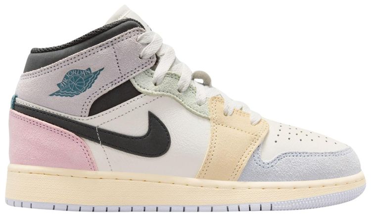 Air Jordan 1 Mid GS Sail Iced Jade