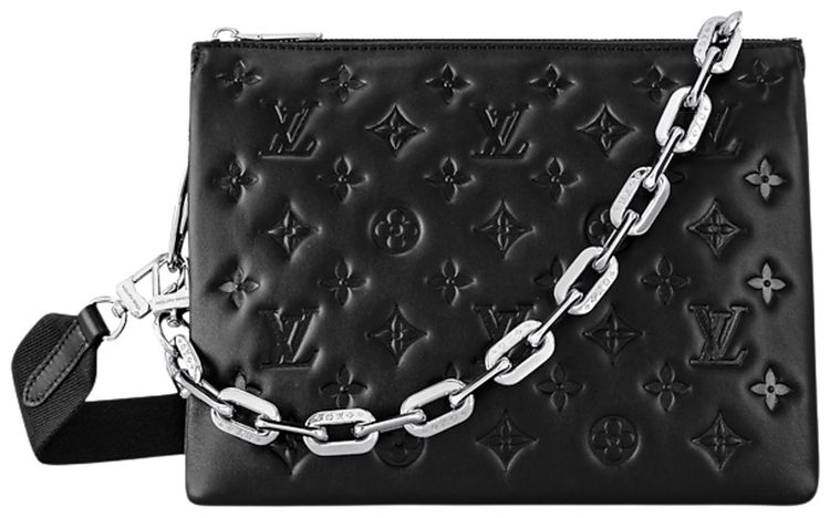 Louis Vuitton Coussin PM Black Puffy Monogram Lambskin Leather