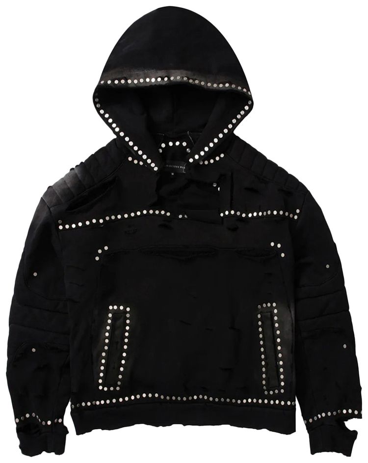 Who Decides War Hardware Amour Hooded Pullover Coal