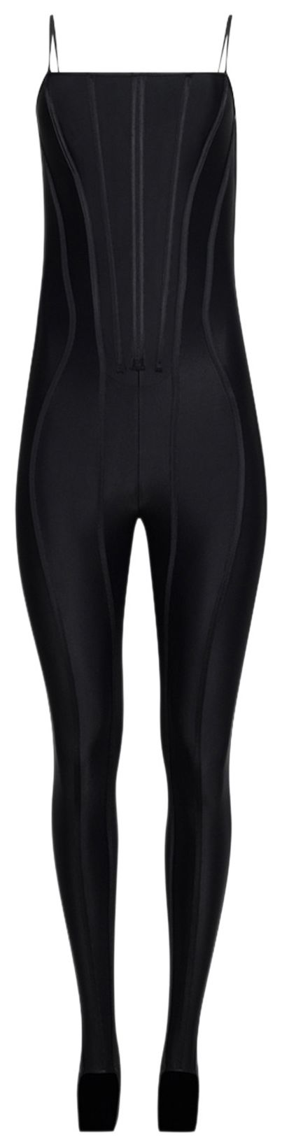 Mugler Corset Jumpsuit Black