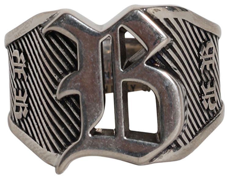 Balenciaga Melrose Signet Ring Antique Silver