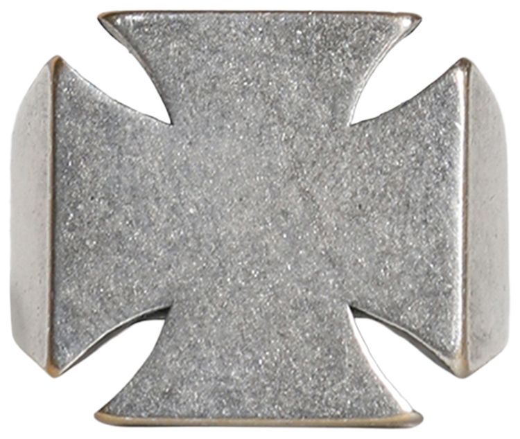 Vetements Biker Cross Minimal Ring Silver
