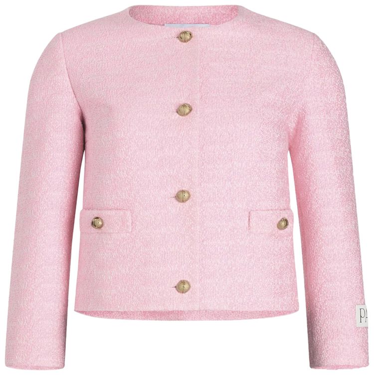 Patou No Collar Boxy Jacket Primrose Pink