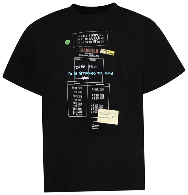 MM6 Maison Margiela T Shirt Black