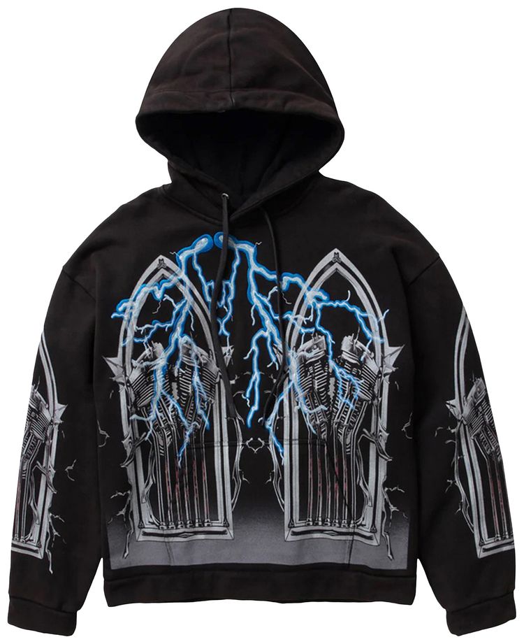 Who Decides War Engine Hooded Pullover Coal