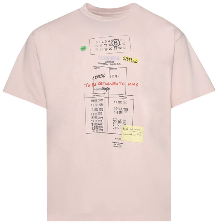 MM6 Maison Margiela T Shirt Pink