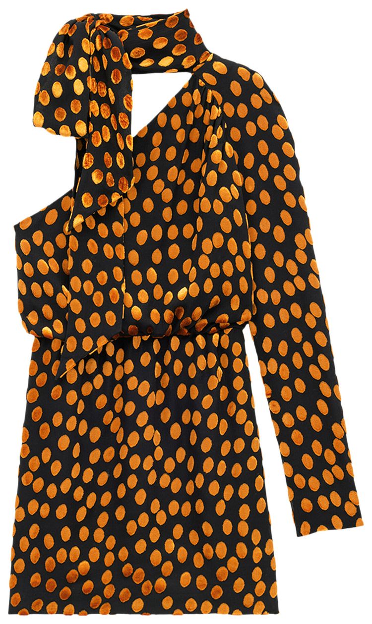 Saint Laurent Robe NoirOrange