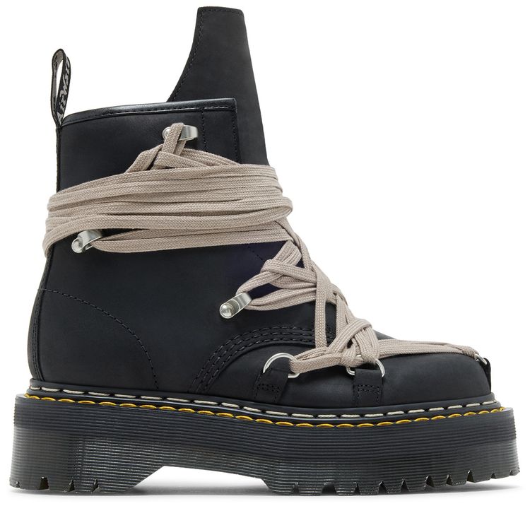 Dr Martens x Rick Owens Wmns DRKSHDW 1460 Quad Sole Megalace Boot Black