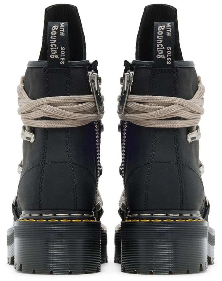 Dr Martens x Rick Owens Wmns DRKSHDW 1460 Quad Sole Megalace Boot Black