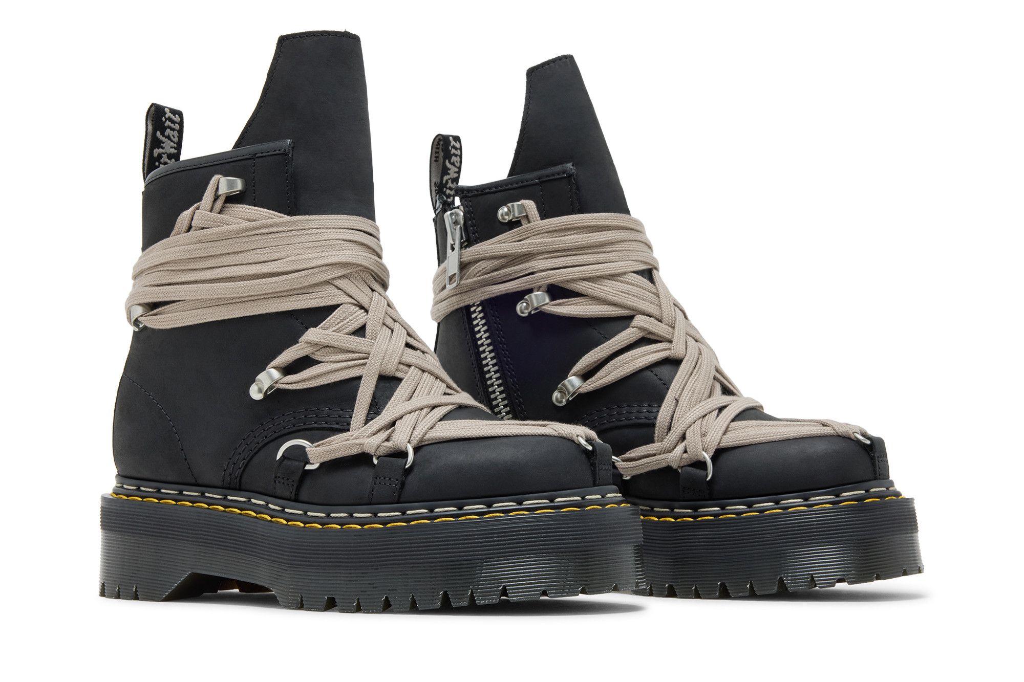 Buy Dr. Martens x Rick Owens Wmns DRKSHDW 1460 Quad Sole Megalace