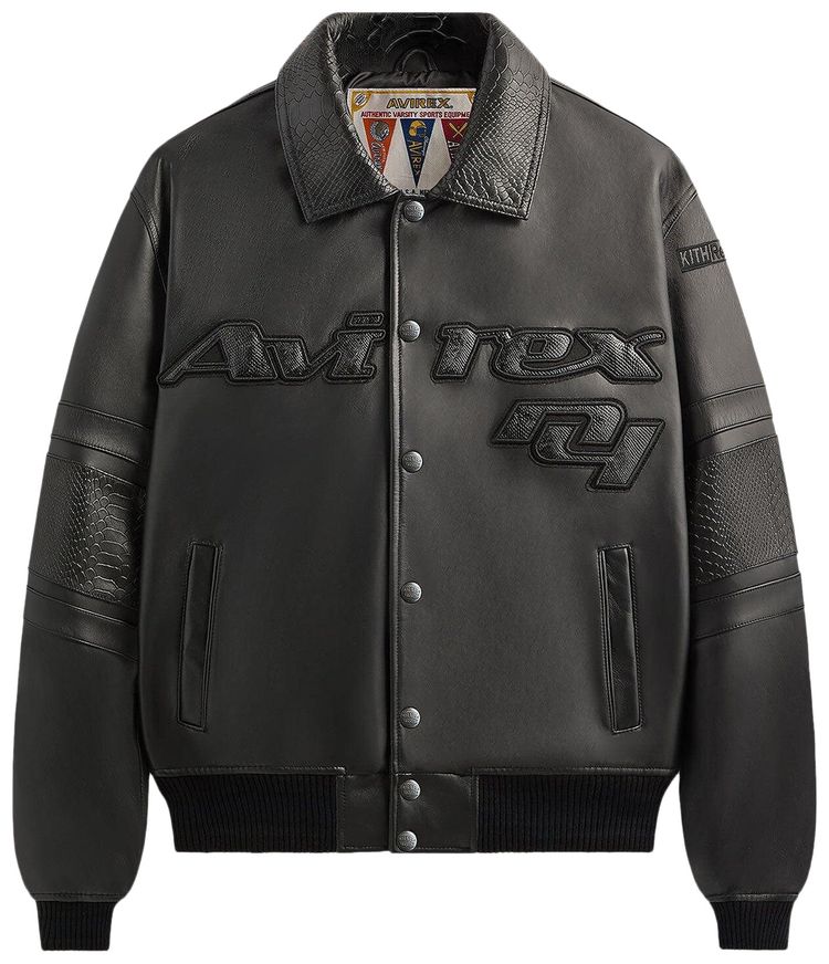 Kith Records For Avirex Legend Bomber Jacket Black