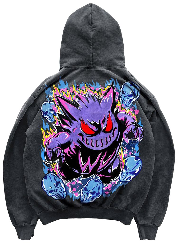 Warren Lotas Shadow Monster Hoodie Vintage Black