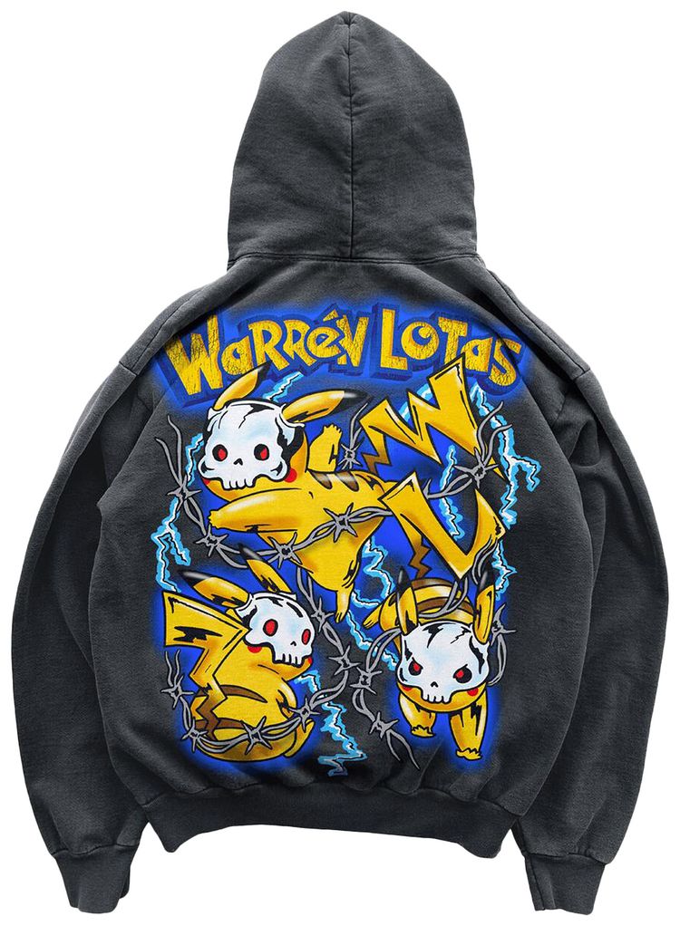Warren Lotas Electric Mouse Hoodie Vintage Black