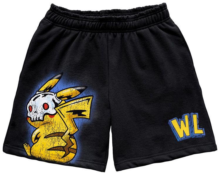 Warren Lotas Electric Mouse Shorts Black
