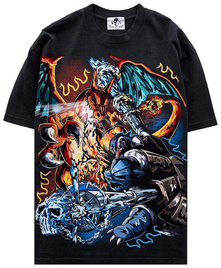 Warren Lotas Fire Vs Water T Shirt Black