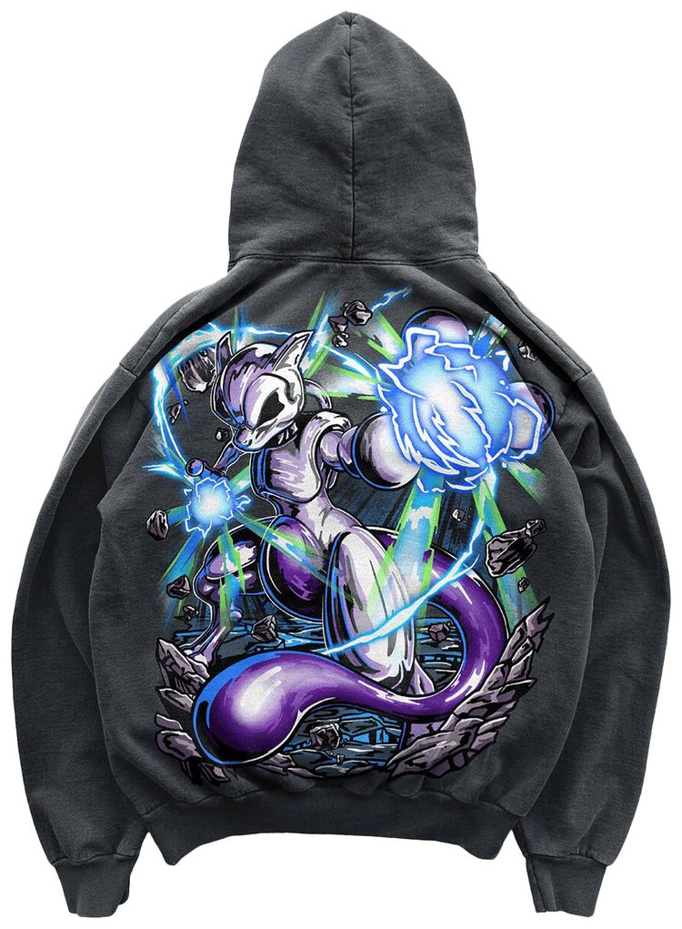 Warren Lotas Psychic Cat Hoodie Vintage Black