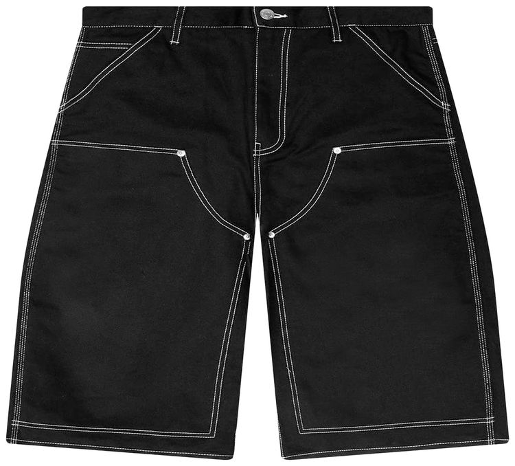 Awake NY Double Knee Jort Black