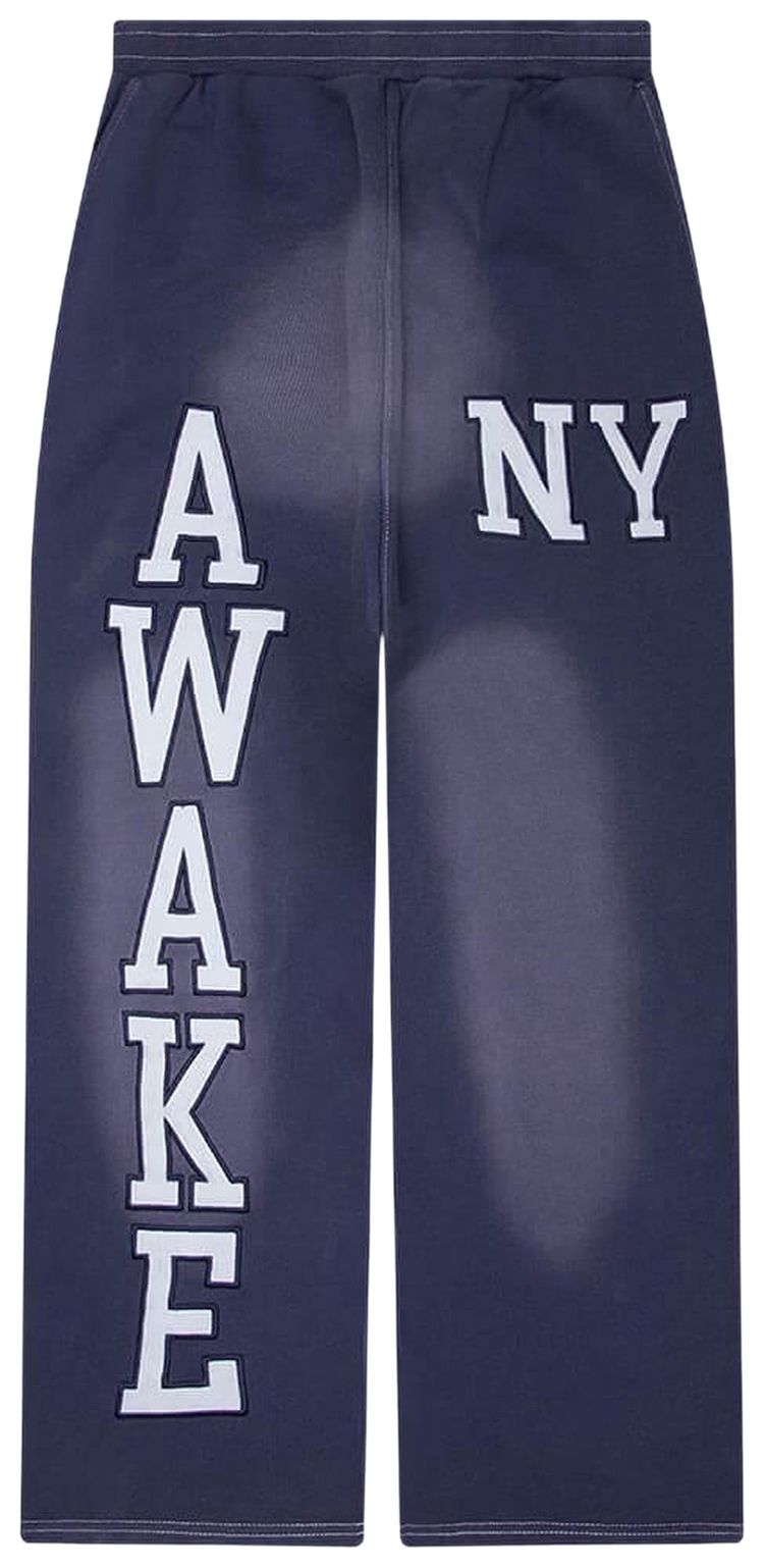 Awake NY Collegiate Open Hem Sweatpant Navy