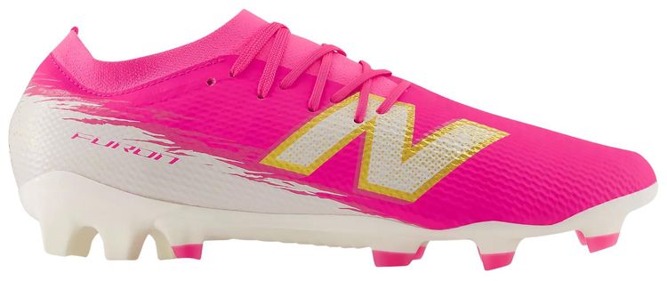 New Balance Furon Team FG V8 Pink Heat Sea Salt Gold Metallic