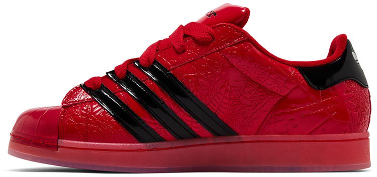 Sp5der x adidas Superstar Black Silver Metallic