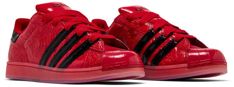 Sp5der x adidas Superstar Black Silver Metallic