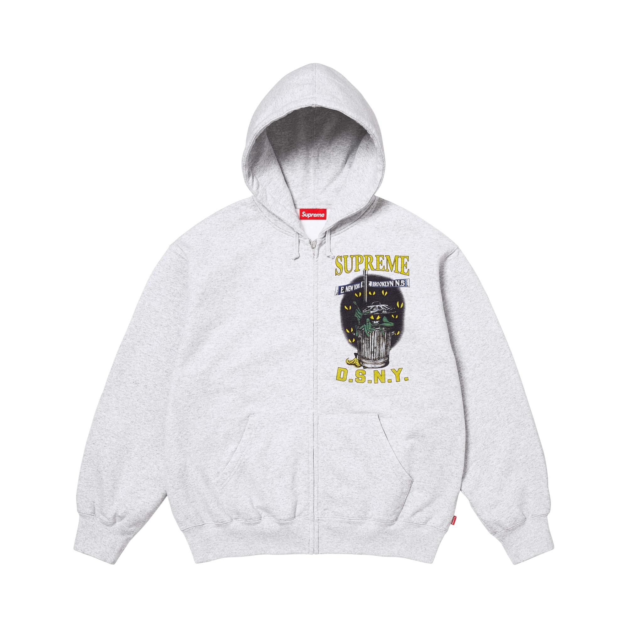 Buy Supreme x Dsny Zip Up Hooded Sweatshirt 'Ash Grey' - SS26SW67