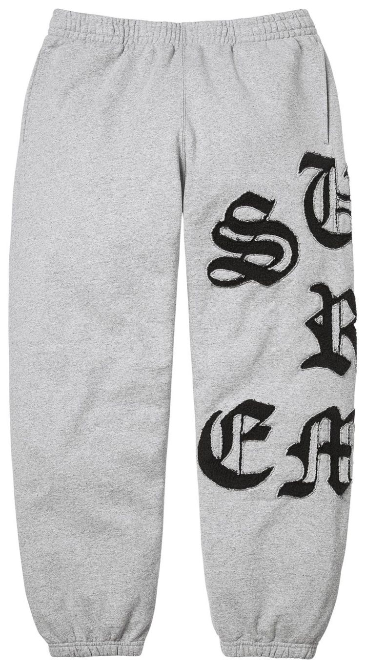 Supreme Cut Out Sweatpant Heather Grey