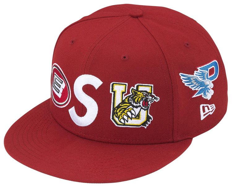 Supreme Mascots S Logo New Era Dark Red
