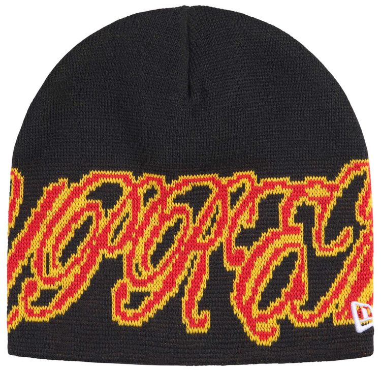 Supreme New Era Cursive Beanie Dark Navy