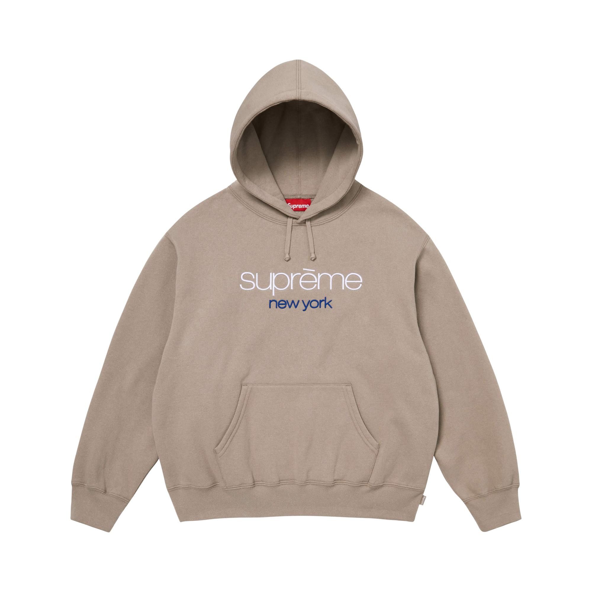 トップス supreme Classic Logo Hooded Taupe 2 Buy Supreme Classic Logo Hooded Sweatshirt 'Taupe' - SS26SW11