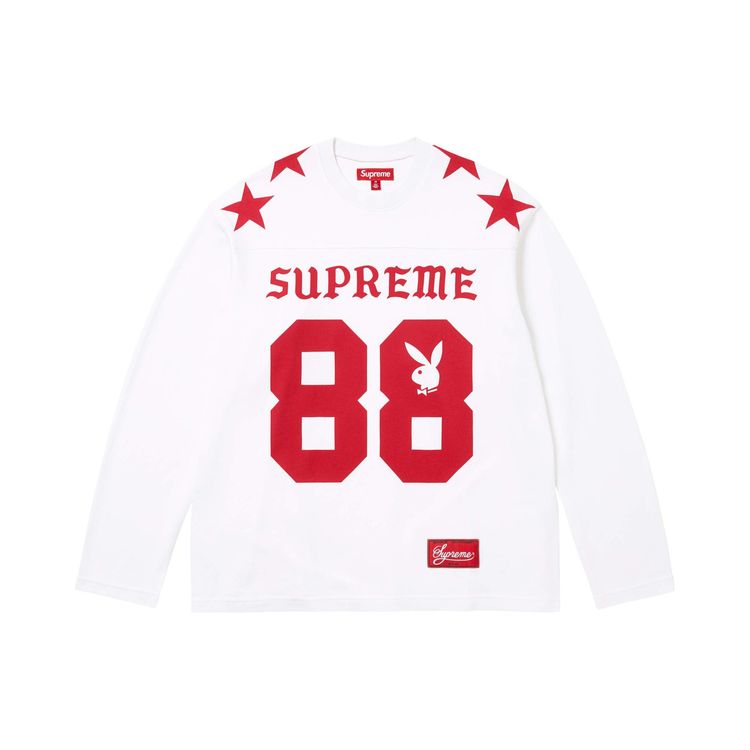 Supreme x Playboy Long Sleeve Top White