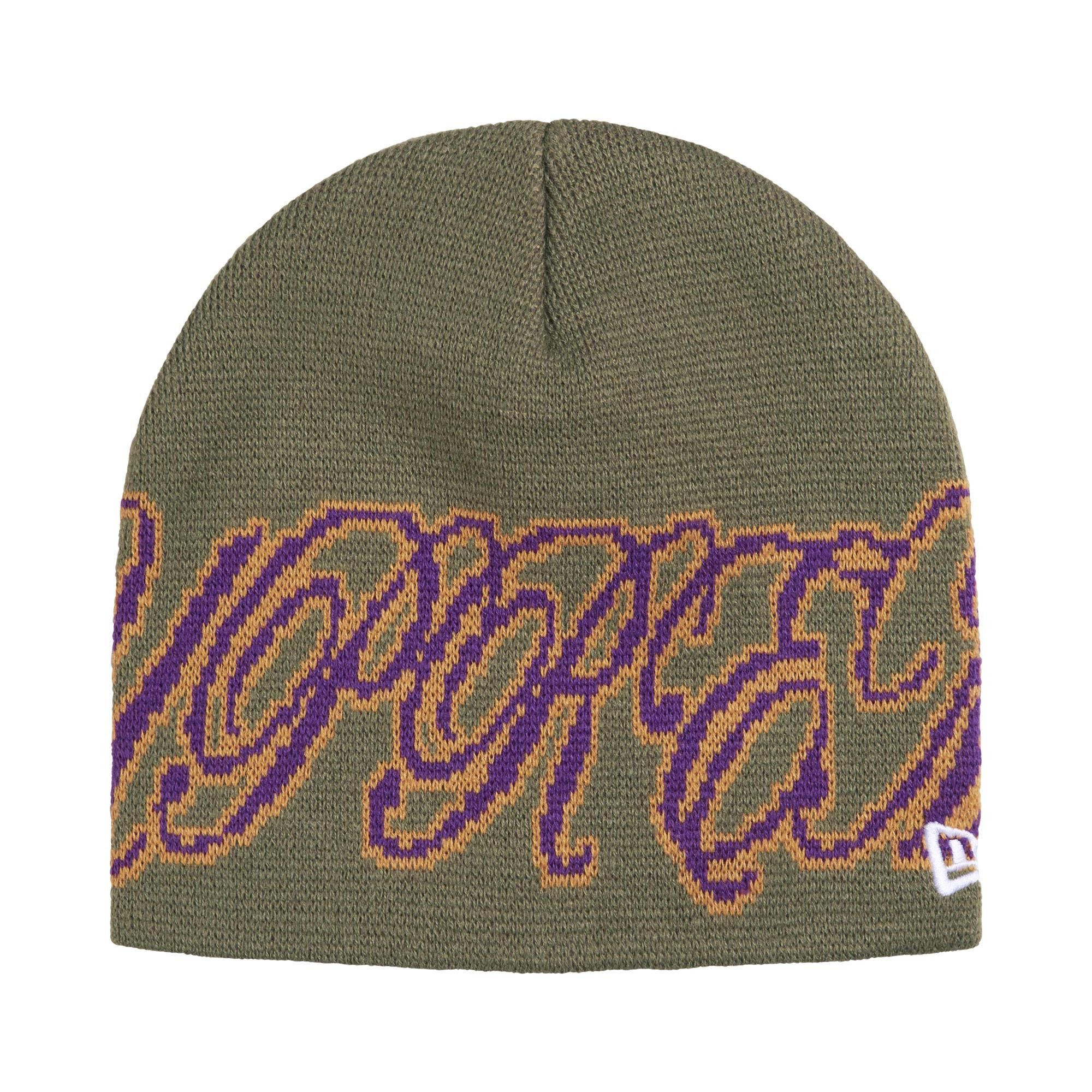 Buy Supreme New Era Cursive Beanie 'Olive' - SS26BN26 OLIVE | GOAT