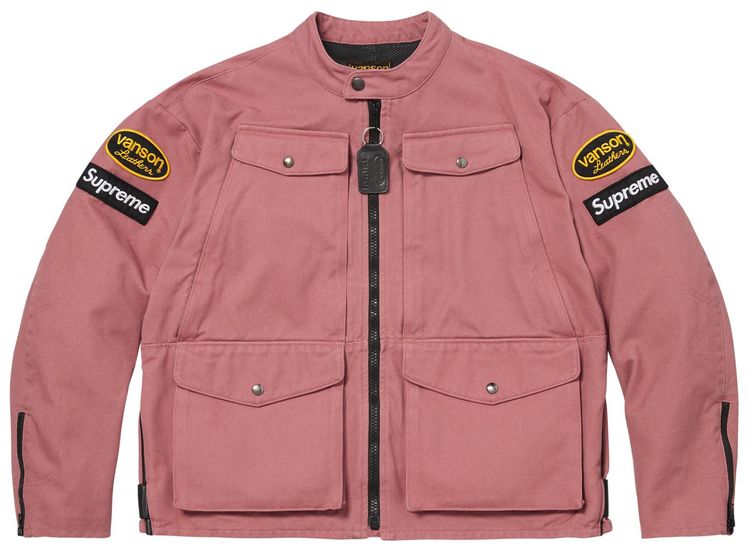 Supreme x Vanson Leathers Cordura Jacket Pink